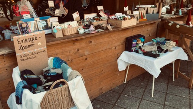 Scheune im Weihnachtsmarkt in Breyell