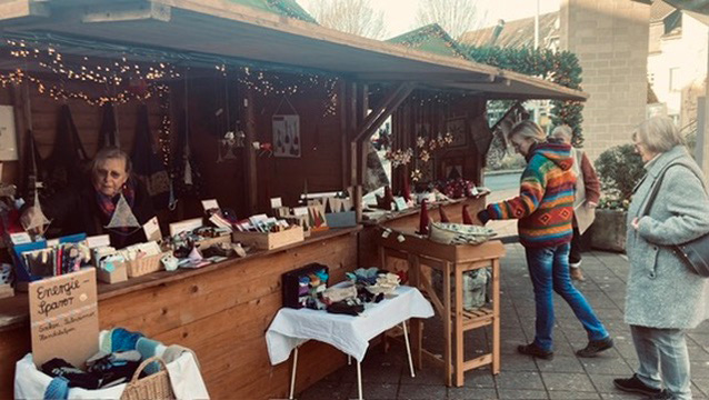 Scheune im Weihnachtsmarkt in Breyell